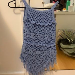 Lace Tank w/ flower detailing